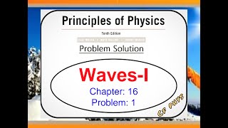 Famous Chapter 16 - Waves I - Problem 1- Principles  of Physics -10th edition Profile
