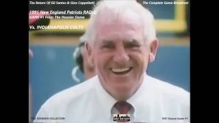 1991 NEW ENGLAND PATRIOTS RADIO : GAME 1 AT INDIANAPOLIS COLTS  September 1, 1991   Hoosier Dome