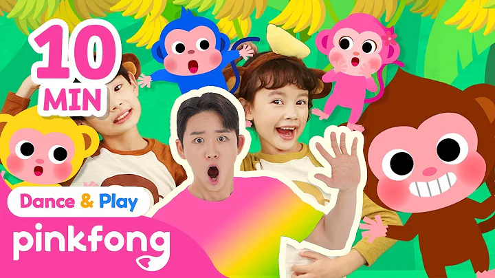 [Monkey Special] 🐒 Monkey Bananas and More｜Compilation｜Kids Dance｜Pinkfong Dance & Play Official