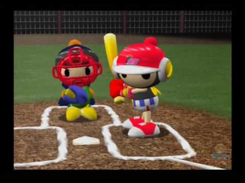 Bomberman Hardball PS2 Baseball Gameplay (Hudson/UBISoft)