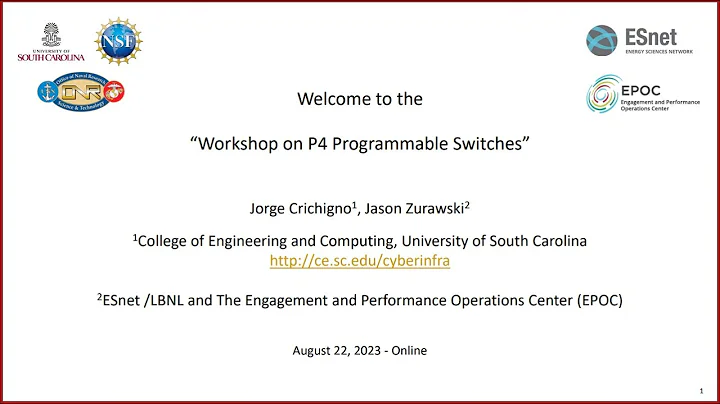 Workshop on P4 Programmable Switches - Day 1
