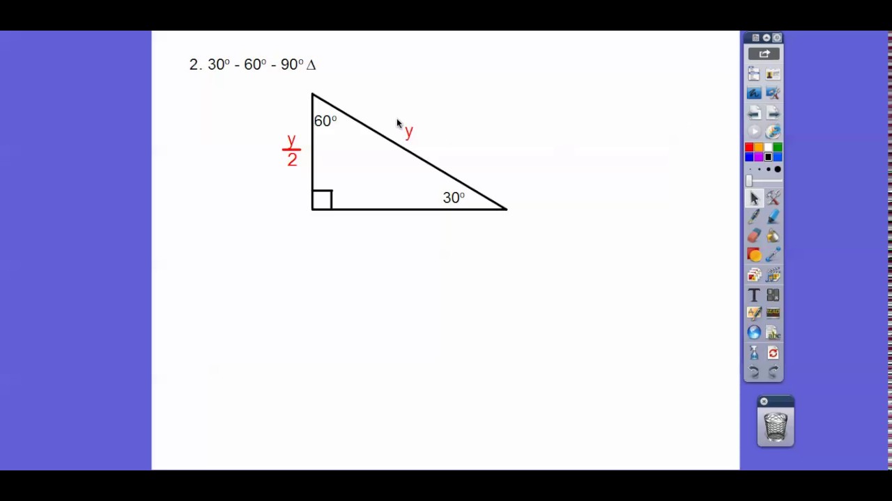 Special Right Triangles - Module 18.3 (Part 1) - YouTube