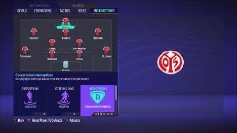 FIFA 21 Custom Tactics-Recreate 4-2-3-1 of Mainz 05 + Instructions Replicate real system
