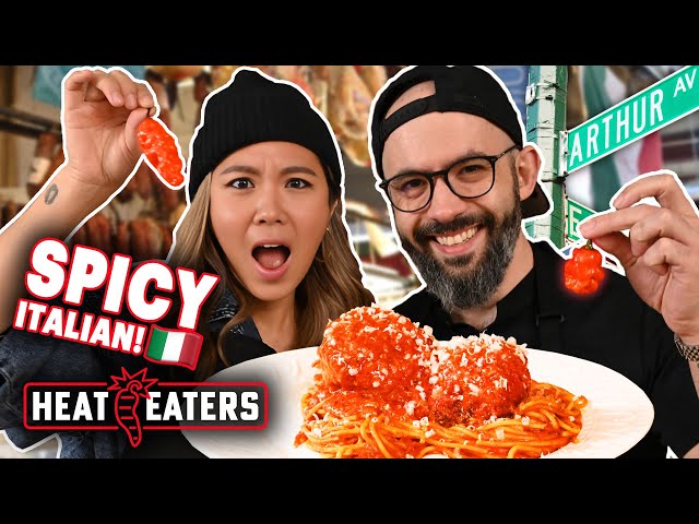 LEGENDARY Arthur Ave Italian Food Tour + Babish Makes Spaghetti all'Assassina! | Heat Eaters class=