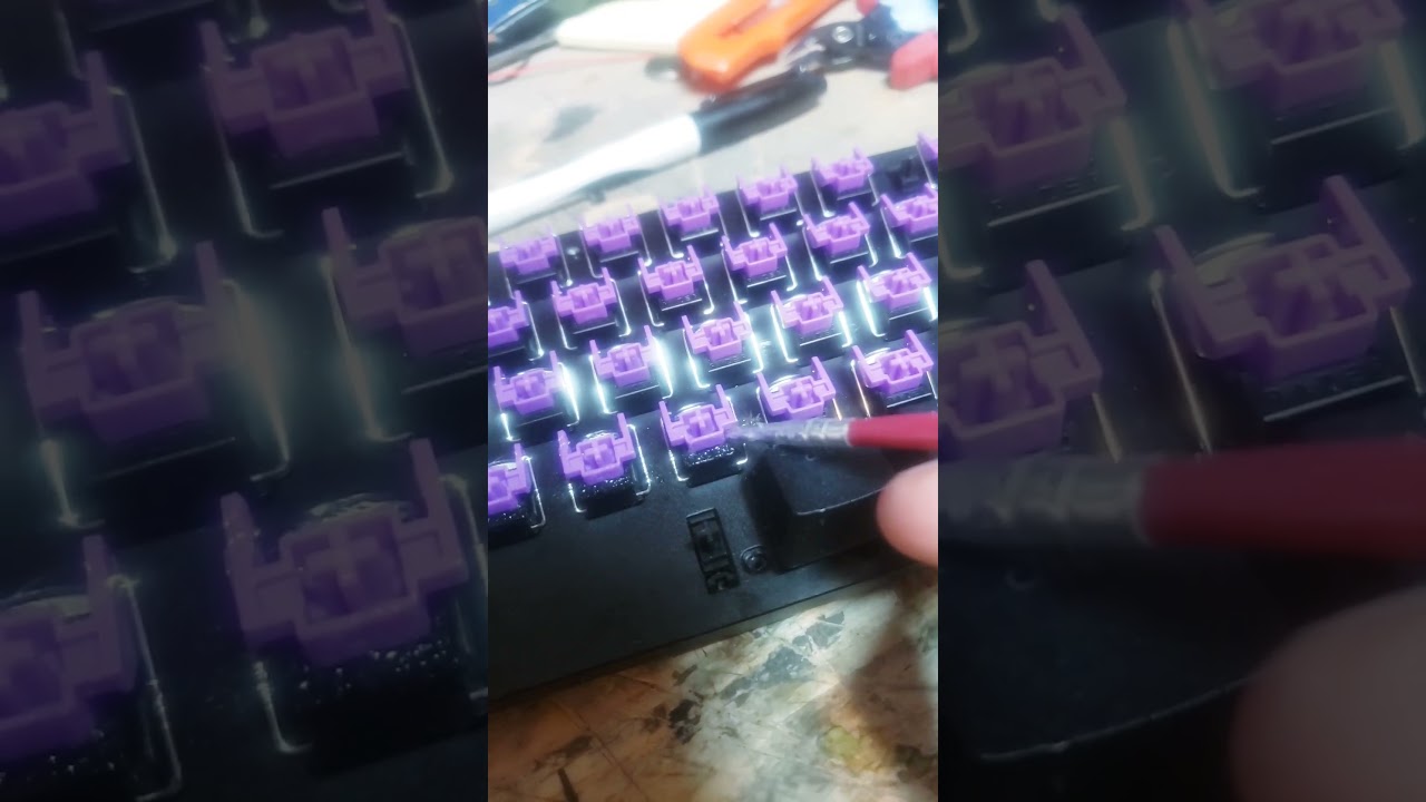 lubing a keyboard