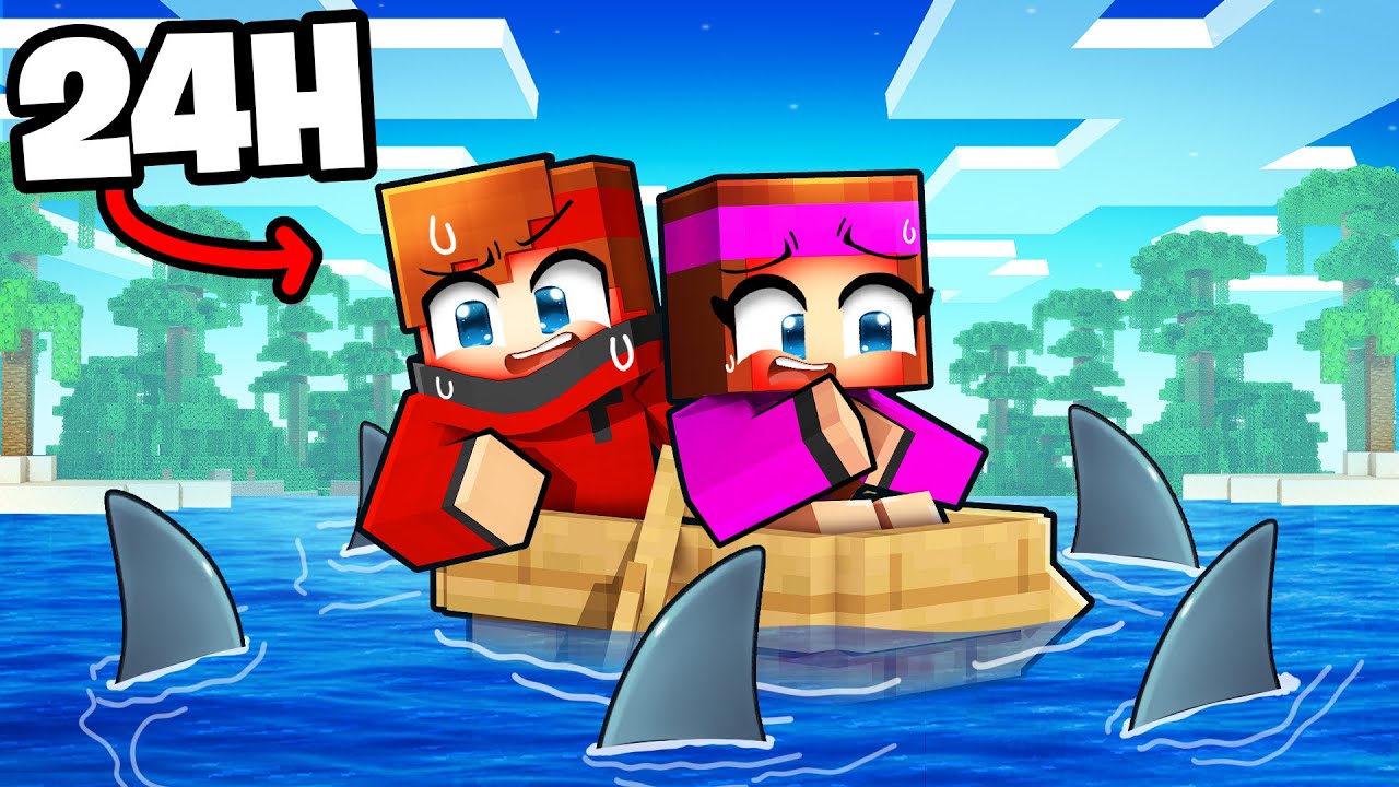 Survivre 100 Jours sur un Bateau sur Minecraft ! 