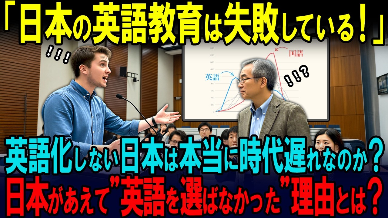 【海外の反応】「日本人はいつまで経っても英語が話せない下等な民族だ！」アメリカ人留学生が日本の英語教育を猛批判→教授に論破され撃沈してしまう…www