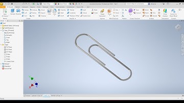 Model a Paper Clip - Autodesk Inventor