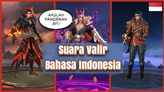 Suara Valir Bahasa Indonesia + Suara Valir Skin Collector Mobile Legends