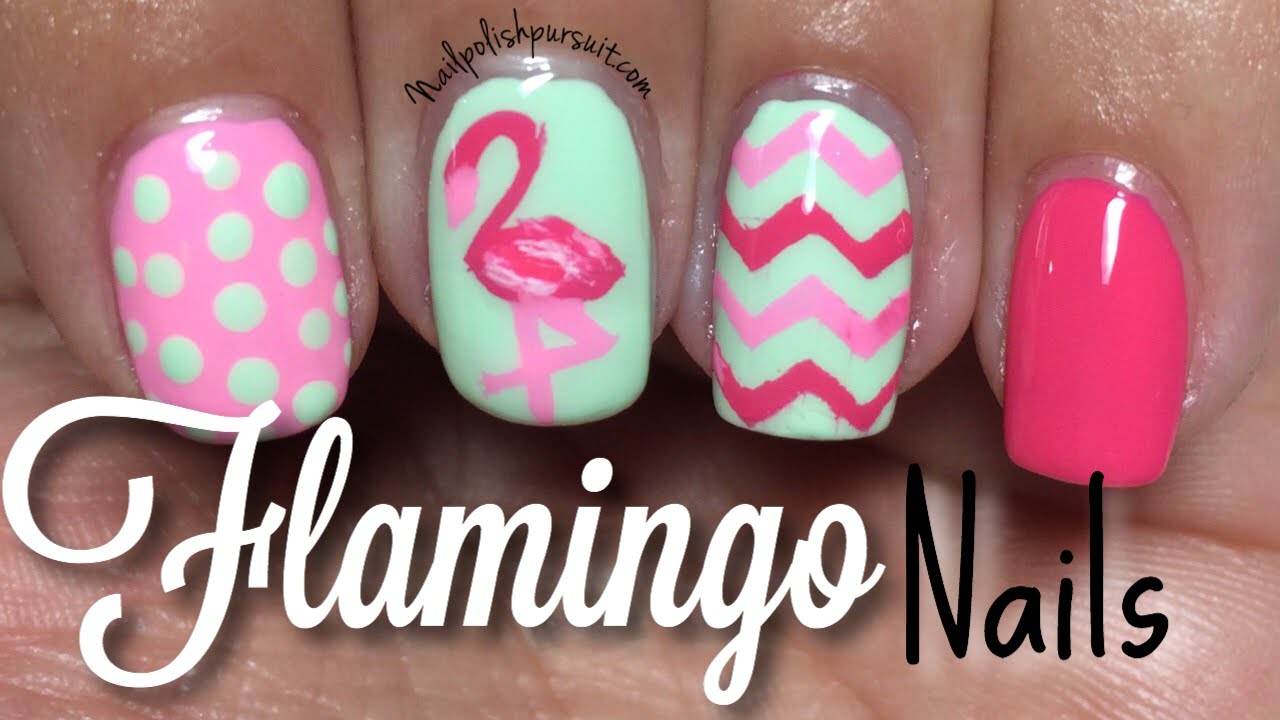 Flamingo Nail Art Tutorial | The Polished Pursuit