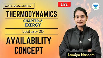 L20 | Availability Concept | Exergy | #Thermodynamics | GATE 2022 | Lamiya Naseem