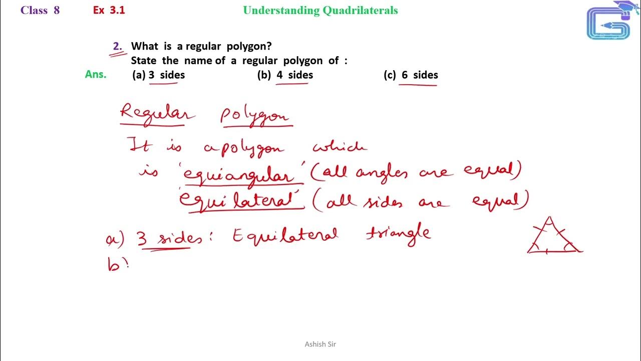 Class 8 maths ex 3 1 q2 youtube