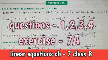 questions - 1,2,3,4 | exercise - 7A class 8th maths | S chand maths | composite maths | mathswiz