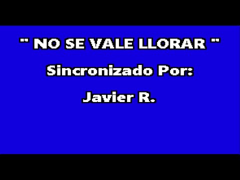 No Se Vale Llorar..., Alejandra Guzmán, KARAOKE
