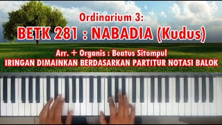 Sanctus | NABADIA 3 (Kudus) BETK 281 | PS KAM 1040 (suplemen nyanyian tetap)