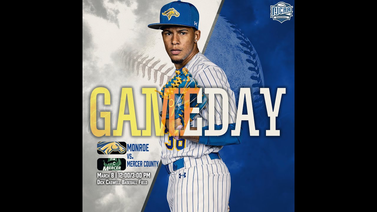Monroe Mustangs Baseball vs. Mercer County Community College - Game 1