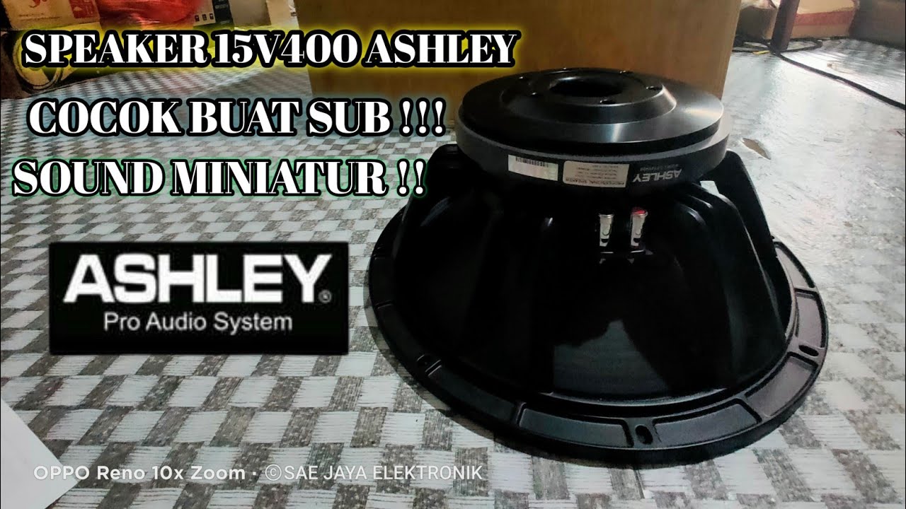 REVIEW SPEAKER ASHLEY 15V400 COCOK BUAT SUB SOUND MINIATUR