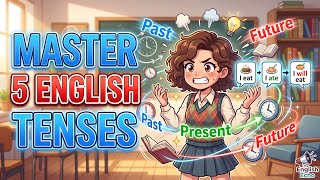LEARN The 5 ESSENTIAL English Tenses In One Video | Speak English CONFIDENTLY. 