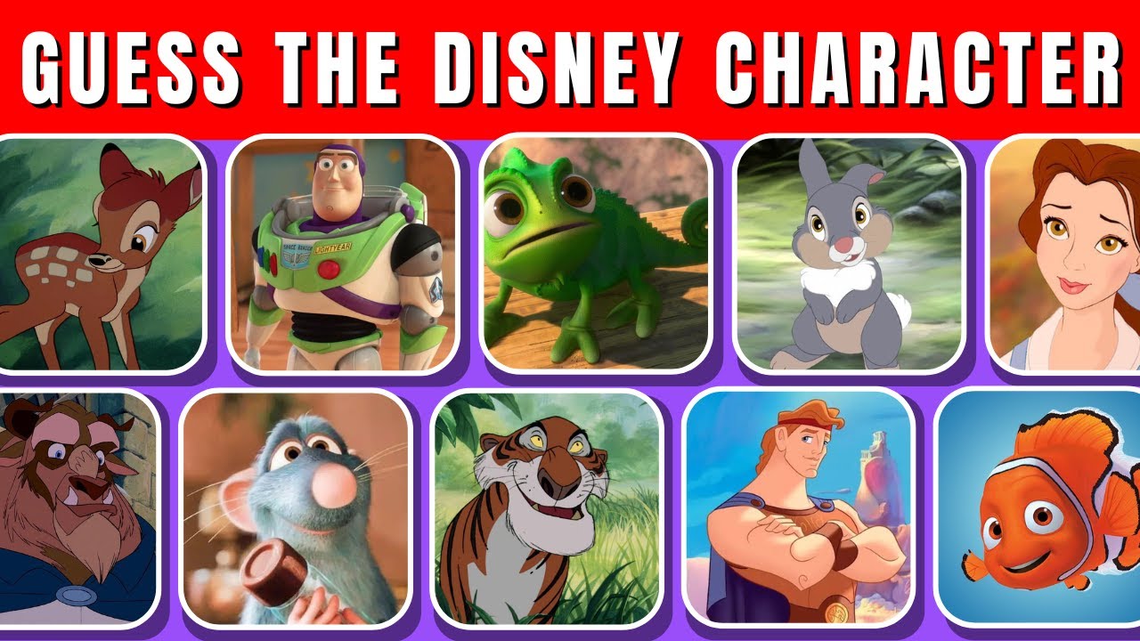 Guess The Disney Character in 3 Seconds!