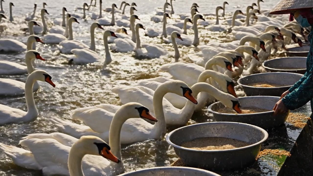 Inside the world's most beautiful Swan farm: Raising majestic birds