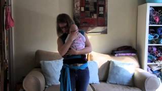 Pocket wrap cross carry with a two way stretchy wrap (Hana Baby Wrap)
