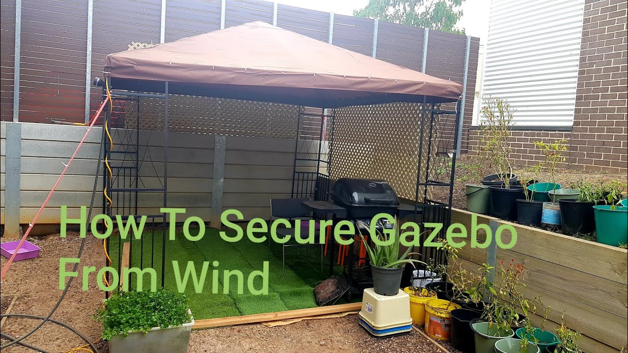 How Do You Keep A Gazebo From Blowing Away?