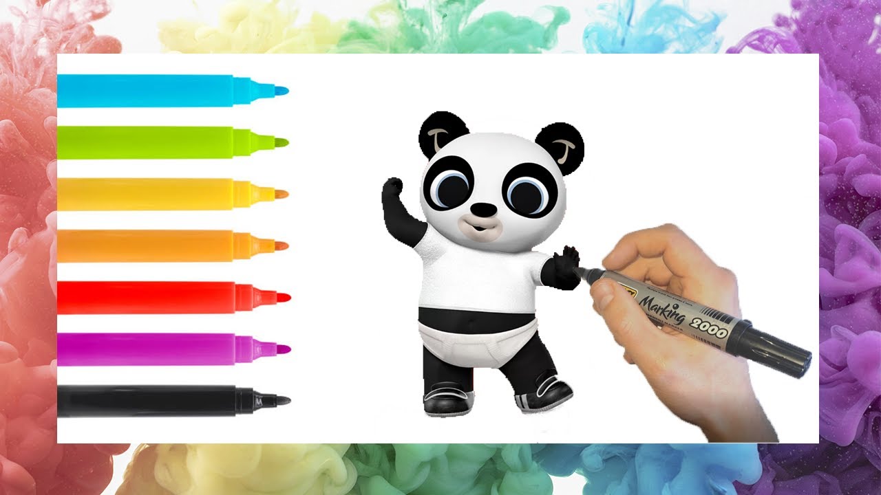 🌈☀️Aprende a Dibujar y Colorear ☀️🌈 Pando