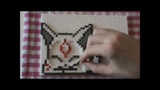 Bügelperlen Idee Kawaii Series Okami Wolf