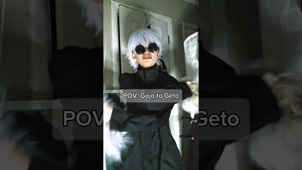 gojo pompoms #gojo #jjk #jujutsukaisen #anime #cosplay