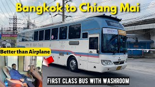 VIP Class LUXURY Bus in Thailand | Bangkok to Chiang Mai | Mercedes Benz Multi-Axle