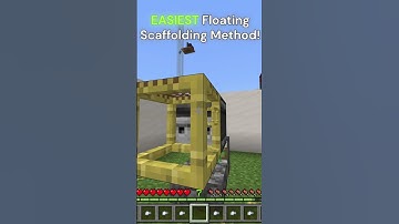 NEW EASIEST FLOATING SCAFFOLDING METHOD! #shorts #minecraft #minecraftglitches #minecraftshorts #fyp