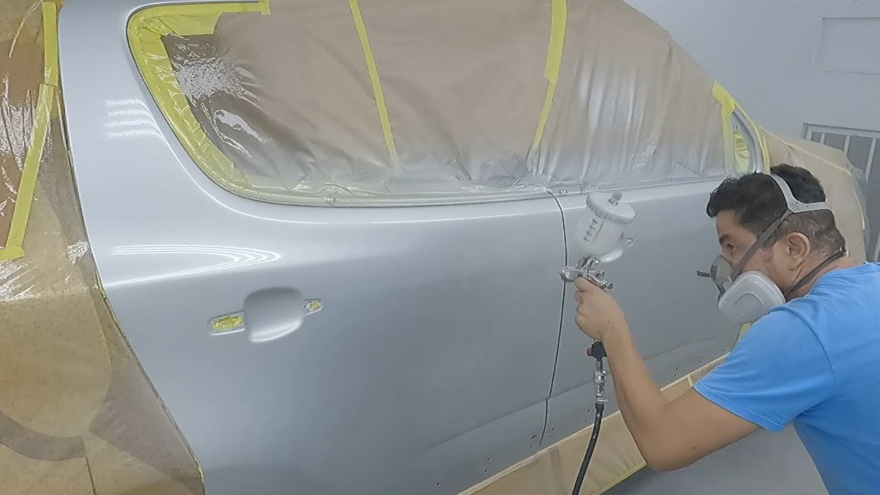Como Pintar Tinta Poliéster Prata SEM MANCHAR / como Aplicar verniz e como matar retoque no carro