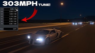 Gran Turismo 7 - Bugatti Veyron 303MPH Tune! Top Speed Runs and Roll Racing! Ultra RPM Turbo! PS5 4K