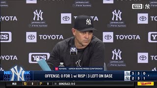 Aaron Boone on falling to Rays