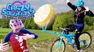 What If Your Bike Launched Pies?! | CRAZY SOLUTIONS TO SMALL PROBLEMS