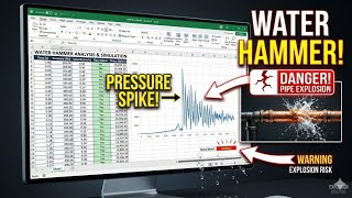Water Hammer | Complete Design with Excel Tool