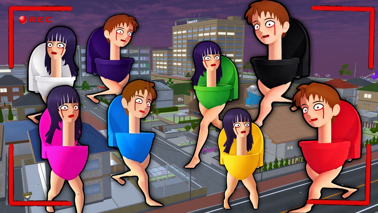 Yuta Mio Panik Setelah CCTV Merekam Hidup-hidup SKIBIDI TOILET Di Kota 😱 | Sakura School Simulator 