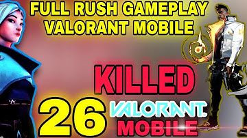 Valorant Mobile Rush Gameplay | Valorant Mobile Intense Fight | Project M Rush Gameplay | Project M