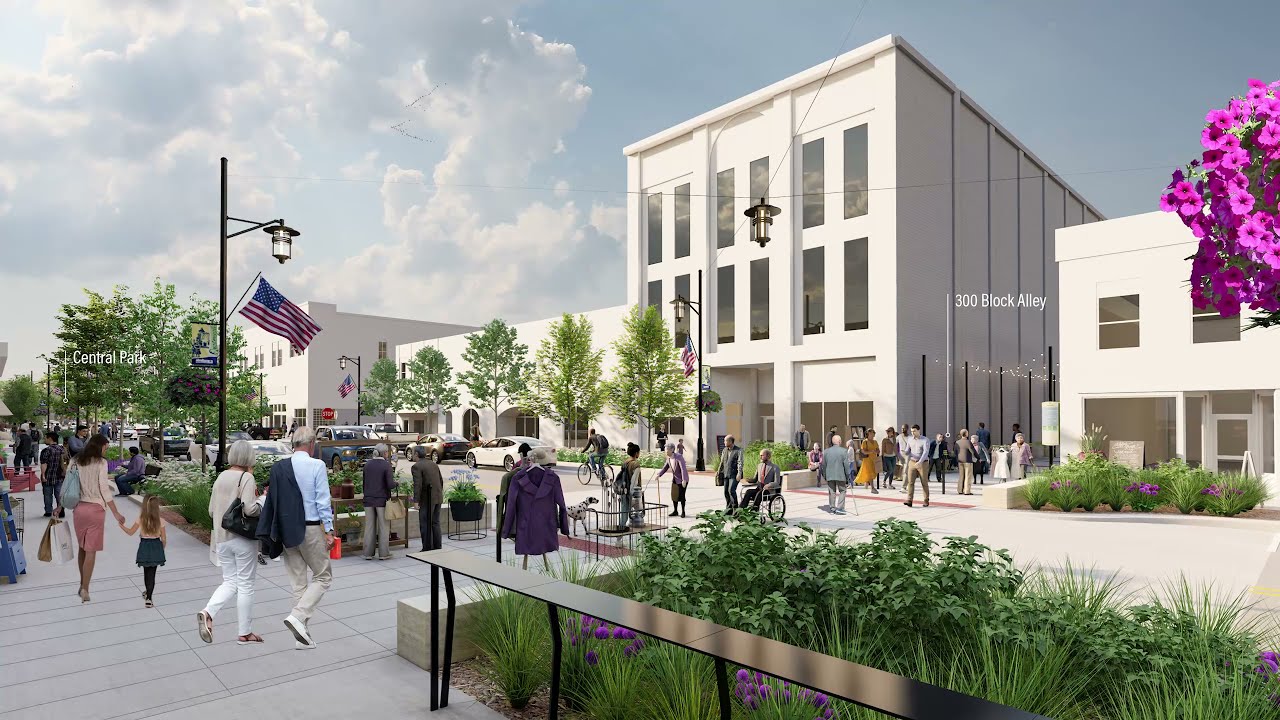 Cedar Avenue Streetscape Improvements Visualization | Owatonna, MN