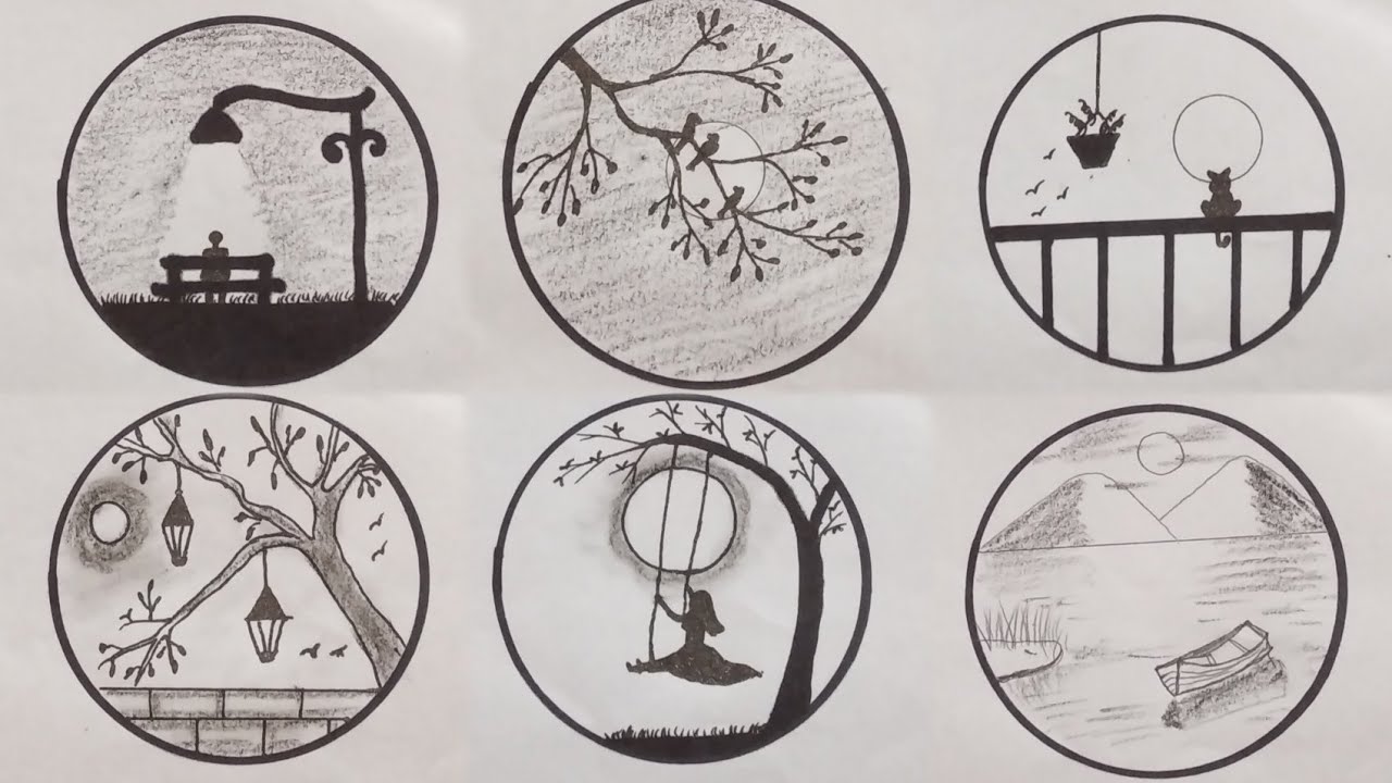 How to Draw easy circle drawing step by step for beginners || easy ...