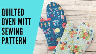 Oven Mitt Pattern - Great gift idea