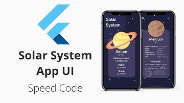 Flutter Solar System App UI Concept | Speed Code