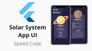 Flutter Solar System App UI Concept | Speed Code screenshot 2