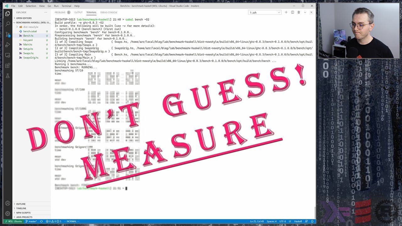 Benchmarking in Haskell (with a guest appearance from Rust)