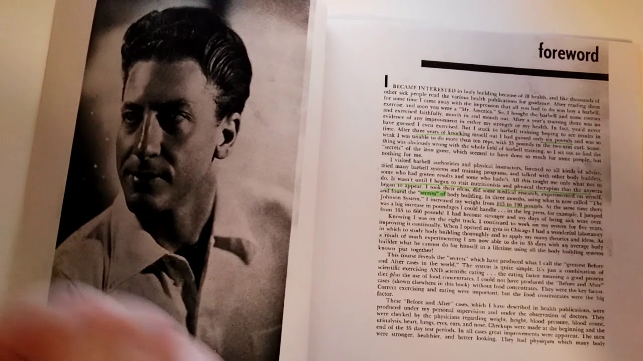 Rheo Blair's first booklet! Scientific Bodybuilding and Nutrition Course, a review by the GEB