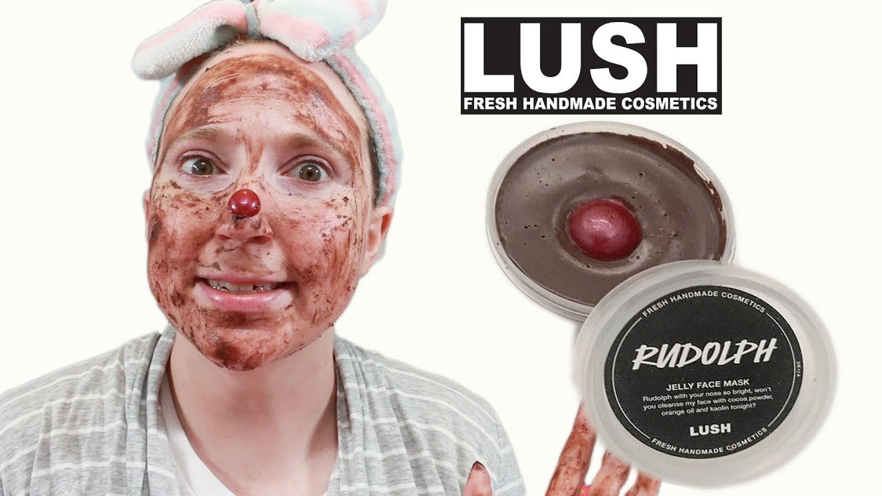 LUSH - Rudolph Jelly Face Mask -  Review & Demo