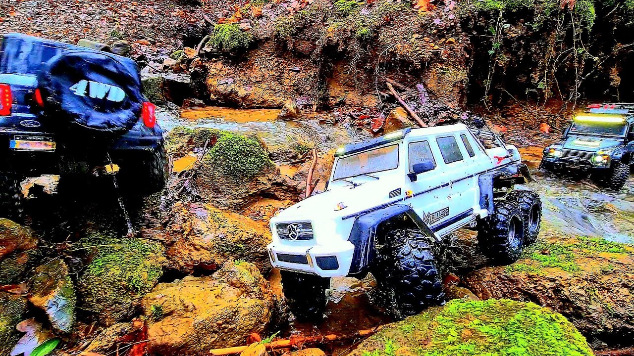 RC Cars 4x4 Off Road Water, Mudding, Rock Crawling Trx4 Trx6 Part 1 ...
