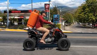 Tanque de Gas en Cuatrimoto - No lo intentes