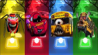 McQueen Eater 🆚 Bus Eater Exe! Coffin Dance Tiles Hop Endless Mode Challenge #tileshop #coffindance screenshot 3