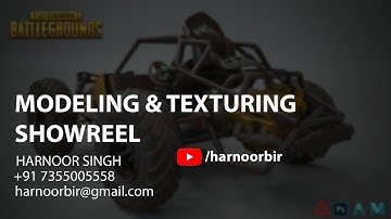 3D Modeling and Texturing showreel | Harnoor Singh | 2021 | MAAC | Chandigarh